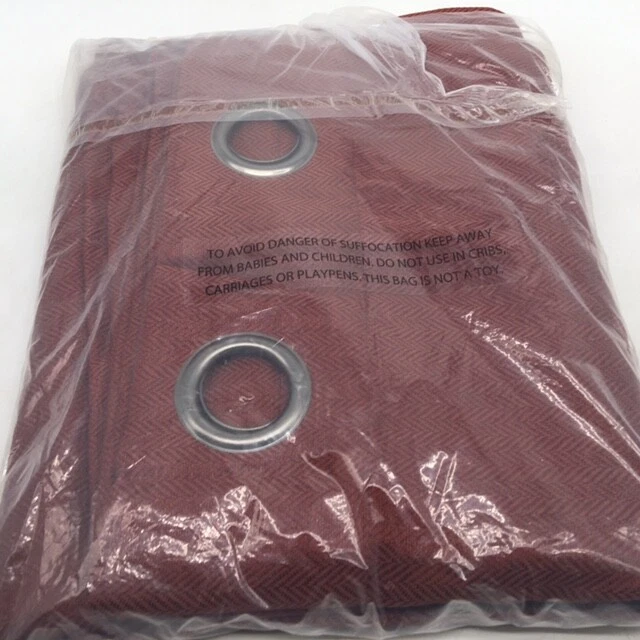 Panel de cortina de poliéster con ojal de espiga 2 unidades 54 X 84 Foto 3 de 4