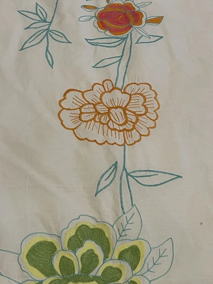 Funda nórdica Designers Guild floral bordada blanca King ropa de cama de algodón Foto 3 de 4