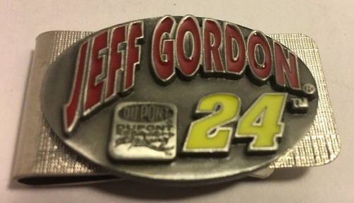 Brickyard 400 August 3rd 1996 Belt Buckle, & 24 Jeff Gordon Money Clip, Pewter. - Bild 8 von 9