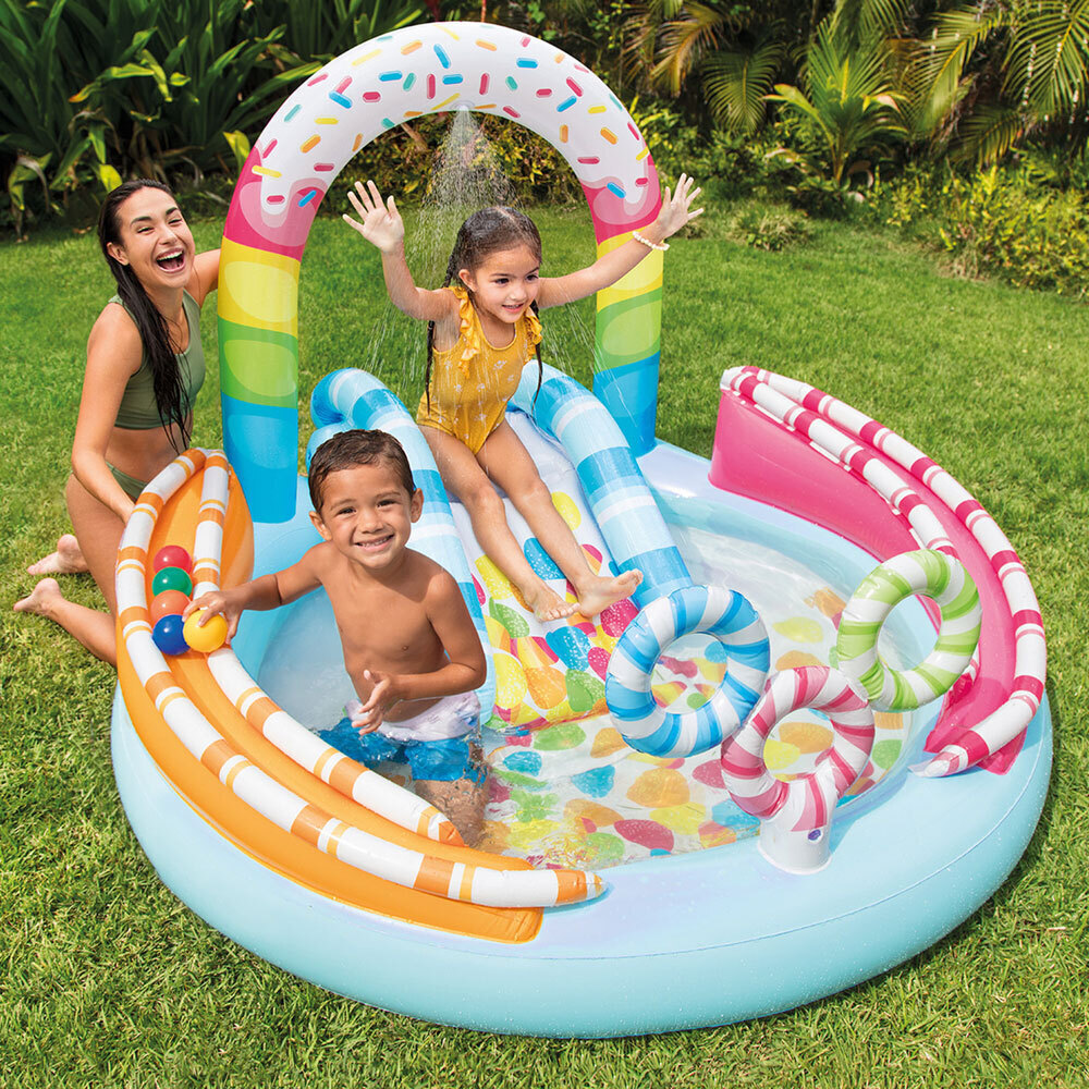 Intex Wet Set Collection Kids/Childrens 170x168cm Inflatable Outdoor ...