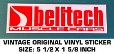 BELLTECH MUSCLE CARS VINTAGE ORIGINAL VINYL DECAL STICKER