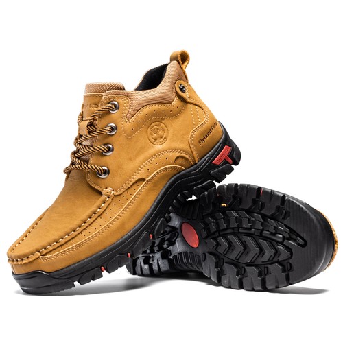 Botas Chukka FLYLAND Clásicas De Colección de Cuero Genuino Informales Zapatos al Aire Libre - Imagen 22 de 54