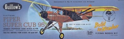 Guillow's Freiflugmodell Piper Super Cub Wurfgleiter Rippe Bauweise