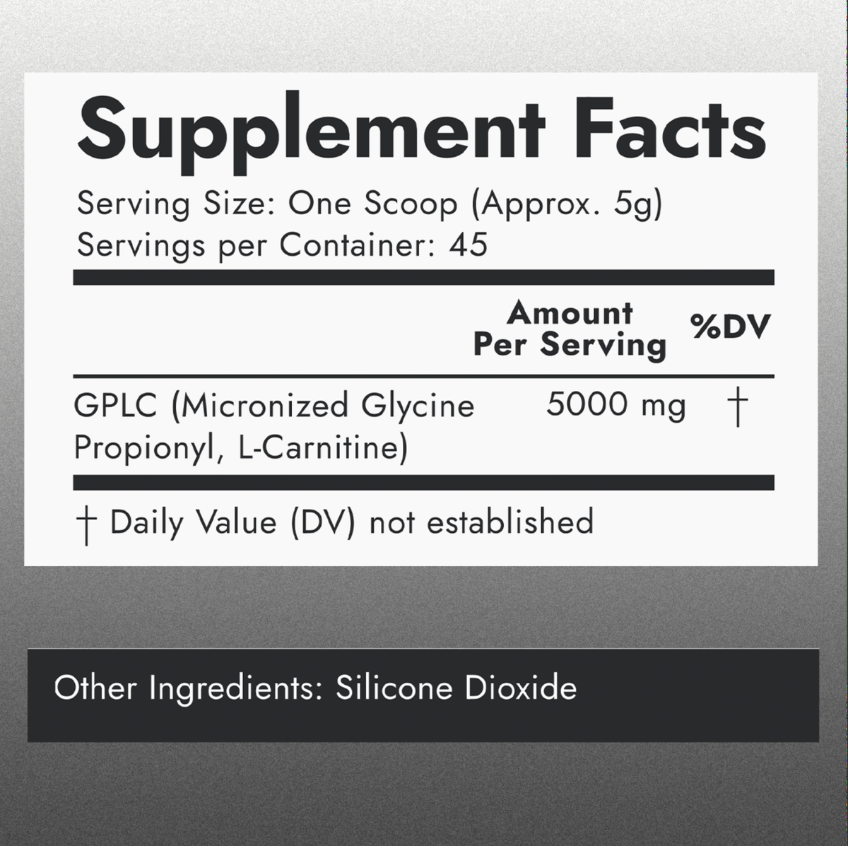 GPLC - Glycine Propionyl L Carnitine, Glycine, L Carnitine