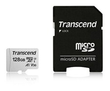 Transcend 128GB 300S microSDXC UHS-I Memory Card with SD Adapter TS128GUSD300S-A