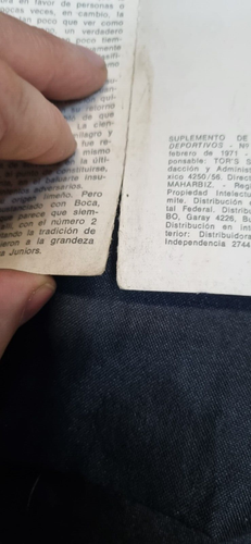 Boca Campeón 1971 piccolo quaderno pieghevole - Foto 2 di 3
