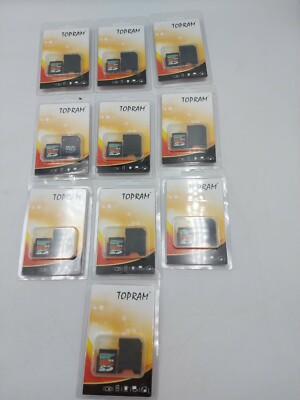 10+1 UNITS TOPRAM 4GB 4G SD Card | eBay