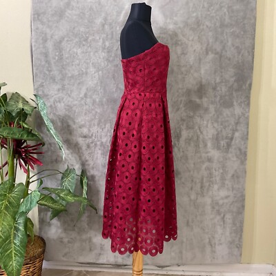 midi red party dress Trendy Bubble Hem Red Dress | Women's Midi Dresses