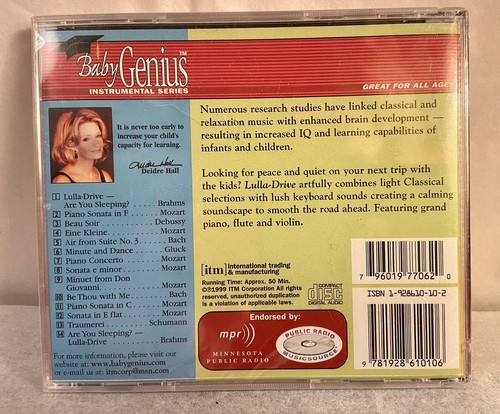 BABY GENIUS - Lulla - Drive For The Car - CD - **NEW and SEALED** - Foto 2 di 3