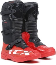STIVALI BAMBINO MOTO CROSS TCX COMP KID NERO ROSSO TG 33