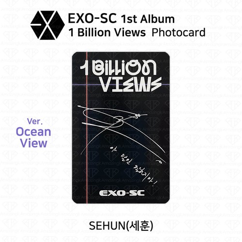 EXO SC SEHUN CHANYEOL 1st Album 1 Billion Views Official Photocard KPOP K-POP - Picture 22 of 30