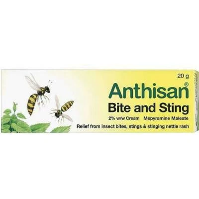 Anthisan Bite & Sting Cream 20g insect sting relief