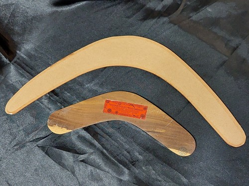 GOONDOOLOO BUMERANG AUSTRALIAN BRIGGALOW TIMBER HAND PAINTED WOOD ART 10” & 20” - Bild 15 von 15