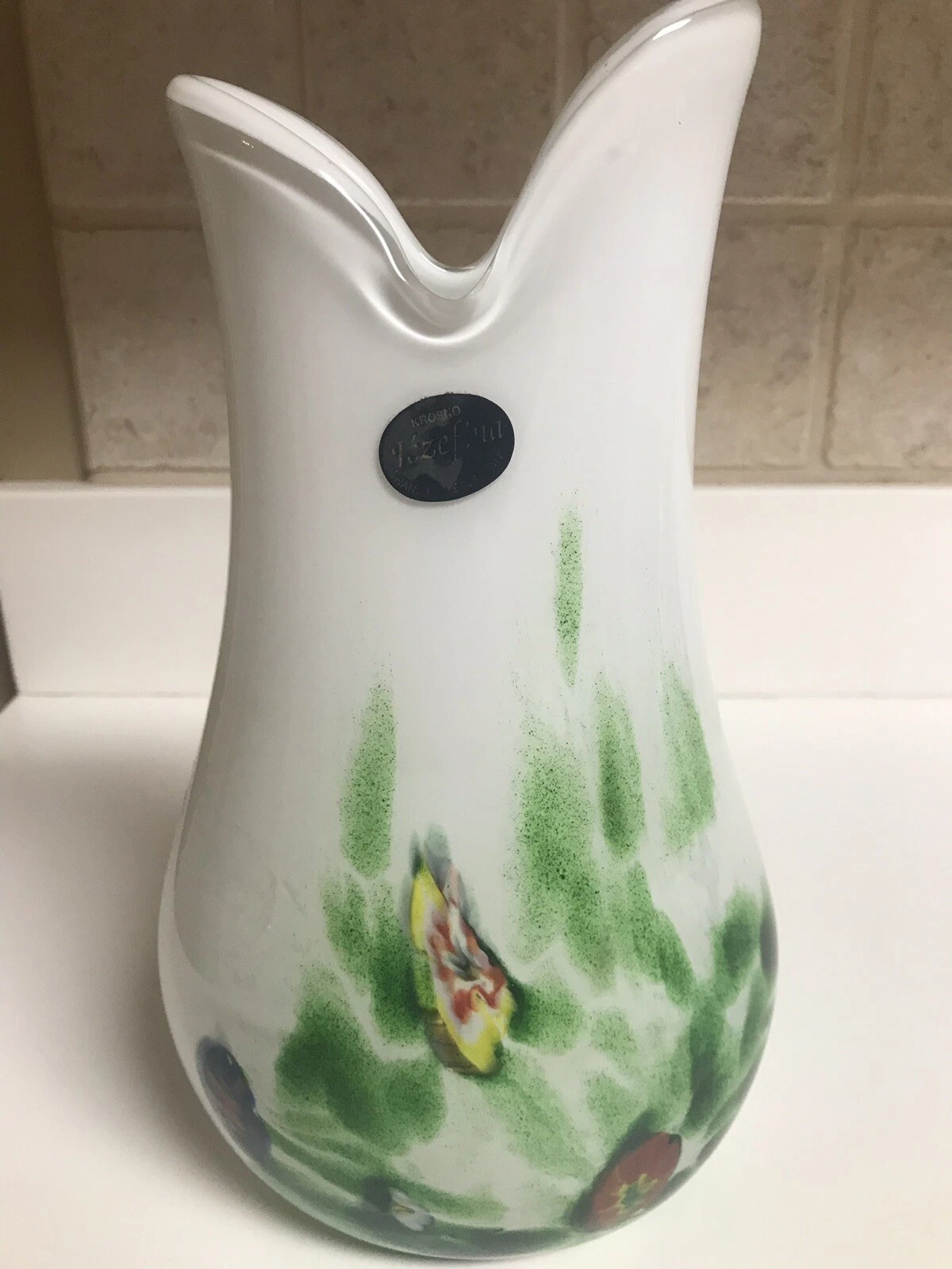 Jozefina Atelier White Floral Vase