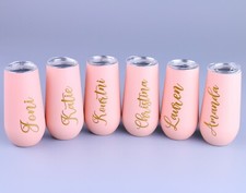 Custom Name Tumbler Bridesmaid Gift Bachelorette Party Favor Stainless Steel Cup