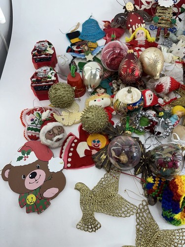 Riesiges Konvolut Vintage und moderner Weihnachtsschmuck klein-mittelgroß Baumschmuck - Bild 2 von 15