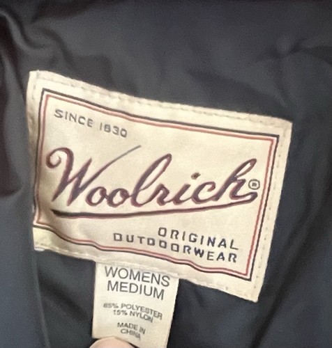 Vintage Woolrich Stop Light Red Goose Down Puffer Parka, Women's Medium 90's - Picture 8 of 16