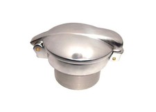 2.5" Monza Petrol Tank Fuel Flip Cap With Filler Neck Cafe Racer AJS BSA