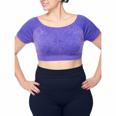 OFF SHOULDER CROP TOP; UNDER CONTROL SAMPLE 