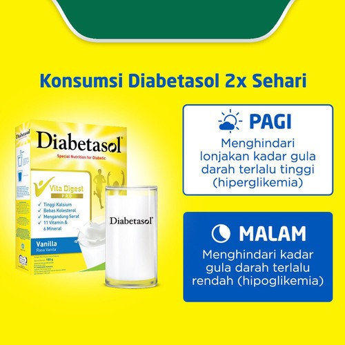180 g DIABETASOL Vita Digest vainilla nutrición diabética calcio vitamina D fibra halal - Imagen 10 de 17