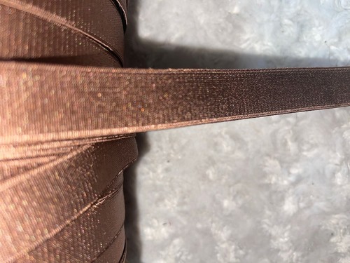 10 yards Mocha Yellow Purple Pink Olive White Gold Red satin elastic 3/4" wide - Picture 5 of 10