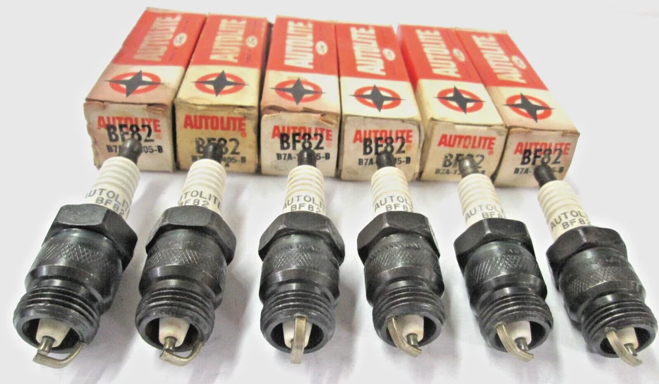 NOS Mustang Ford Bronco Falcon Fairlane 6 cyl Autolite BF82 Spark Plugs — 第 3/4 张图片