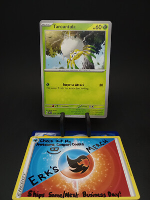 ebay pokemon card coupon Tarountula 018/198 Scarlet & Violet Regular Common Pokemon Card