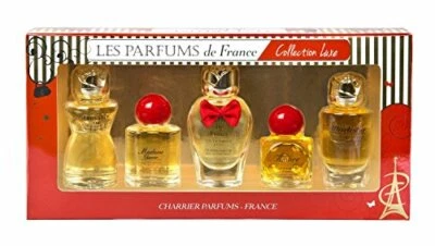 CHARRIER PARFUMS Coffret Cadeau 5Eaux de Parfum Miniature De France Collection Luxe Floral 49,7ml