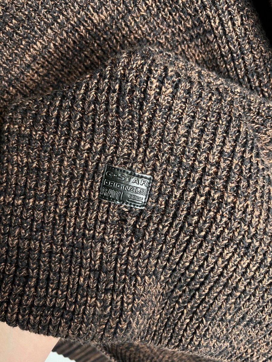 G-Star RAW Suzaki R Knit Long Sleeve Tapered Brown Melange