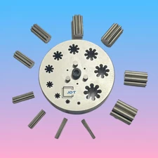 Disc Cutter 8 Petal Flower  Shape | Set of 10 punches | 6mm to 31mm |