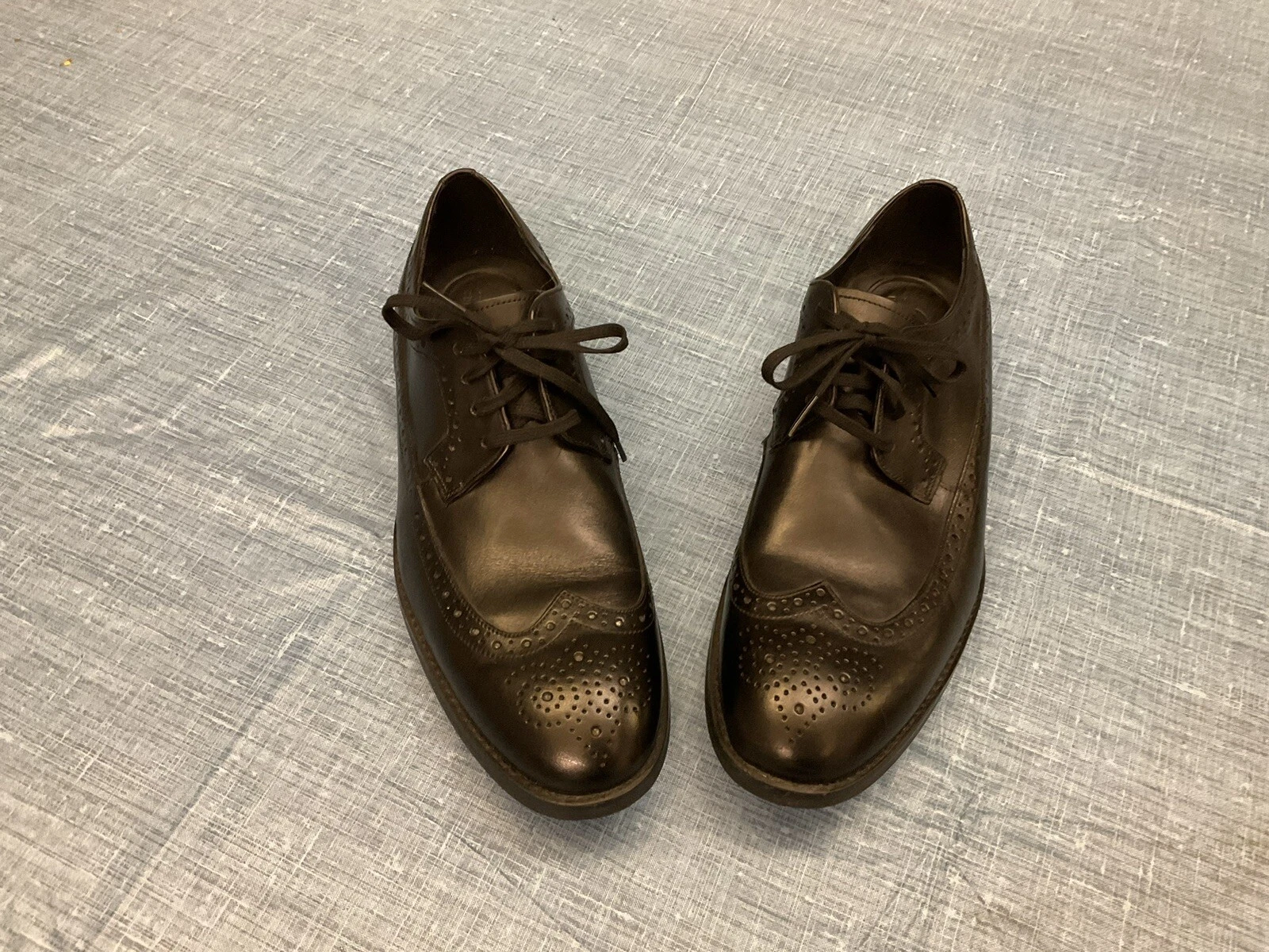 Scarpe casual vestite Clarks da uomo in pelle nera alace taglia 11 M NUOVE