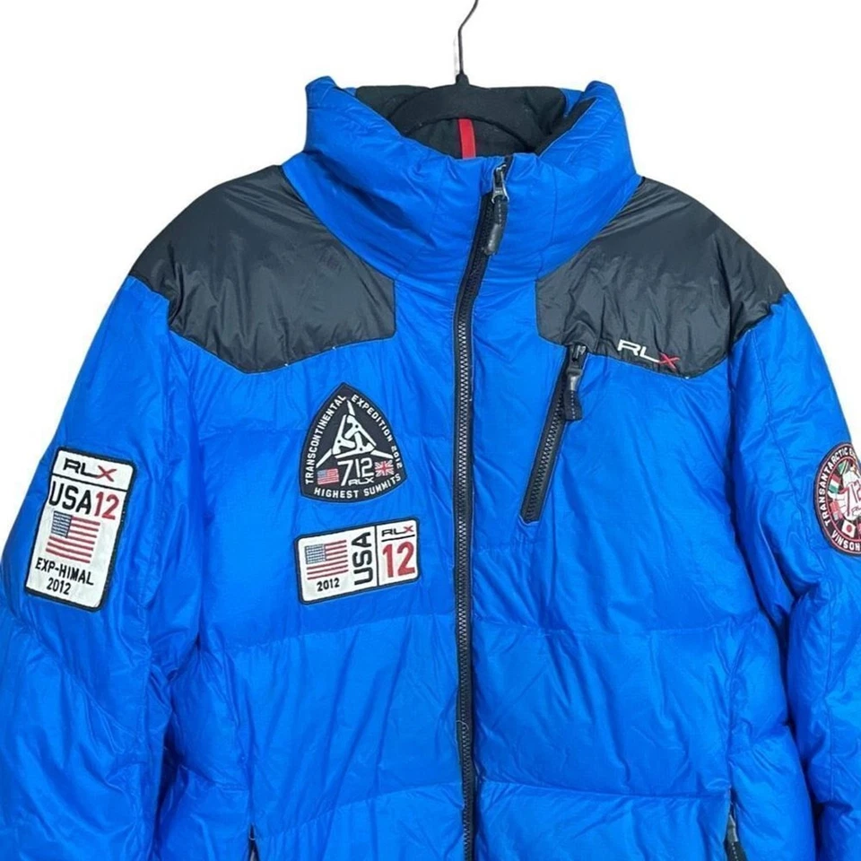 Chaqueta acolchada Ralph Lauren RLX Transantarctic Expedition azul para hombre grande Foto 3 de 4
