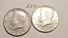 KENNEDY HALF DOLLAR, 1964-P, 1964-P, 90% SILVER,----288