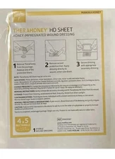 Medline Therahoney HD Sheet Dressing 4" x 5" - (LOT OF 10)