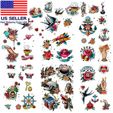 51 Tattoo Sets,American Retro Tattoos, Retro and Innovative Designs, Beautiful S