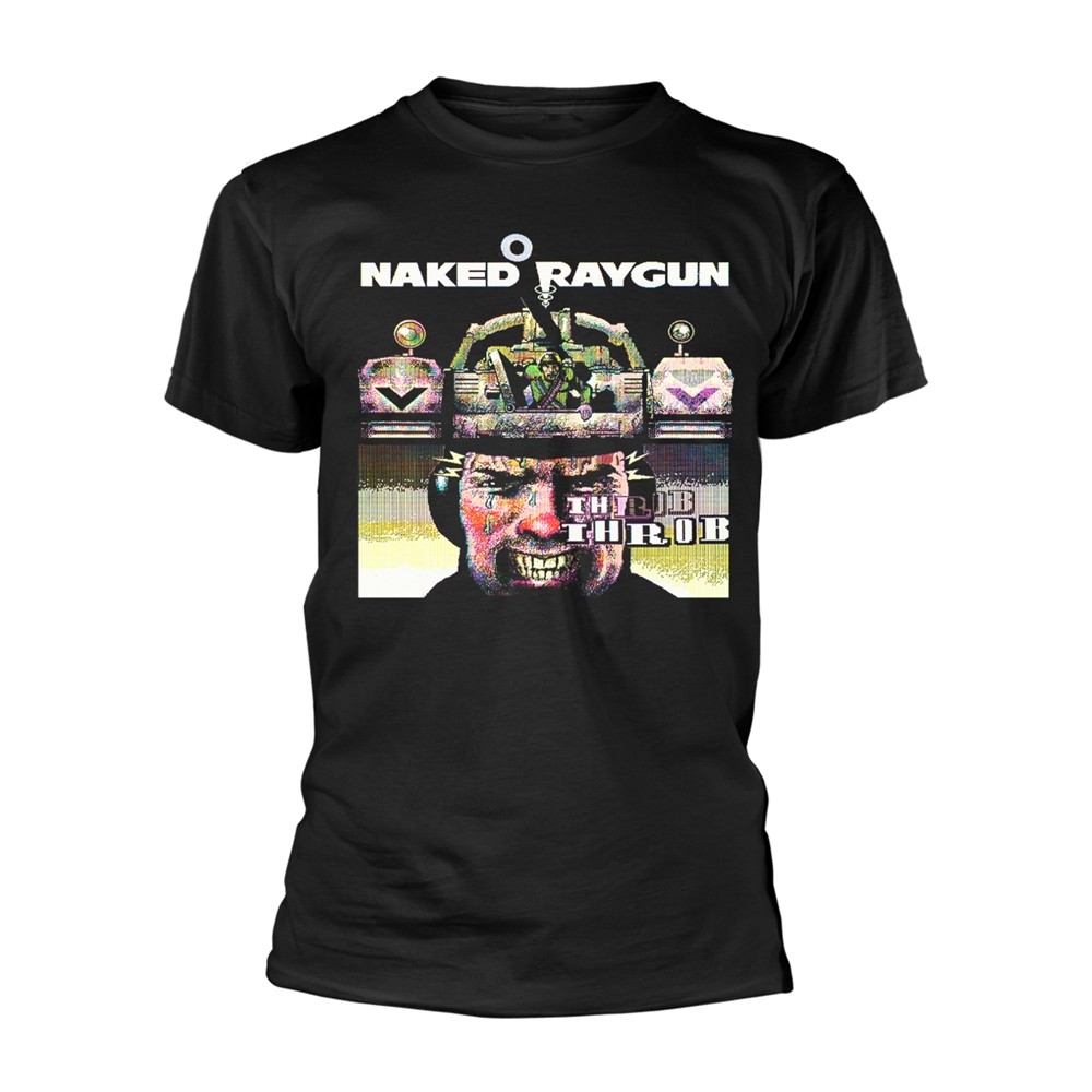 NAKED RAYGUN - THROB THROB BLACK T-Shirt Medium