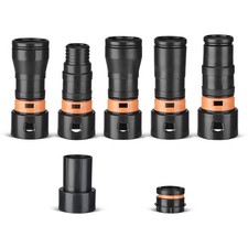 7Piece Shop Vac Hose Adapter Kit for 11/4" Hose, MultiSize Vacuum Hose Adapte...
