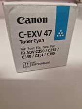 Genuine Canon C-EXV 47 Toner Cartridge - Unopened -Brand New and Sealed - Cyan