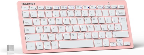 TECKNET 2.4G Wireless Keyboard For Windows/Chrome OS, UK Layout Compact Mini - Picture 12 of 14