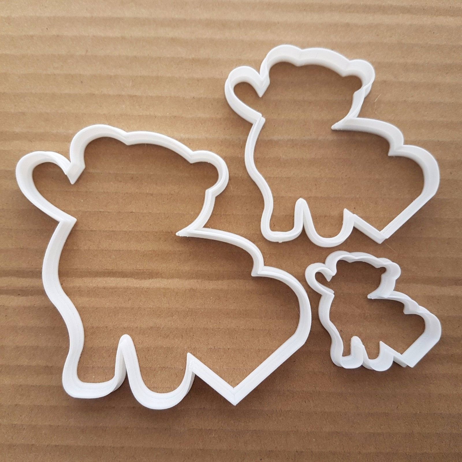 Corazón Oso Osito Amor Juguete Forma Cortador Galletas Masa Pastel Fondant Sharp