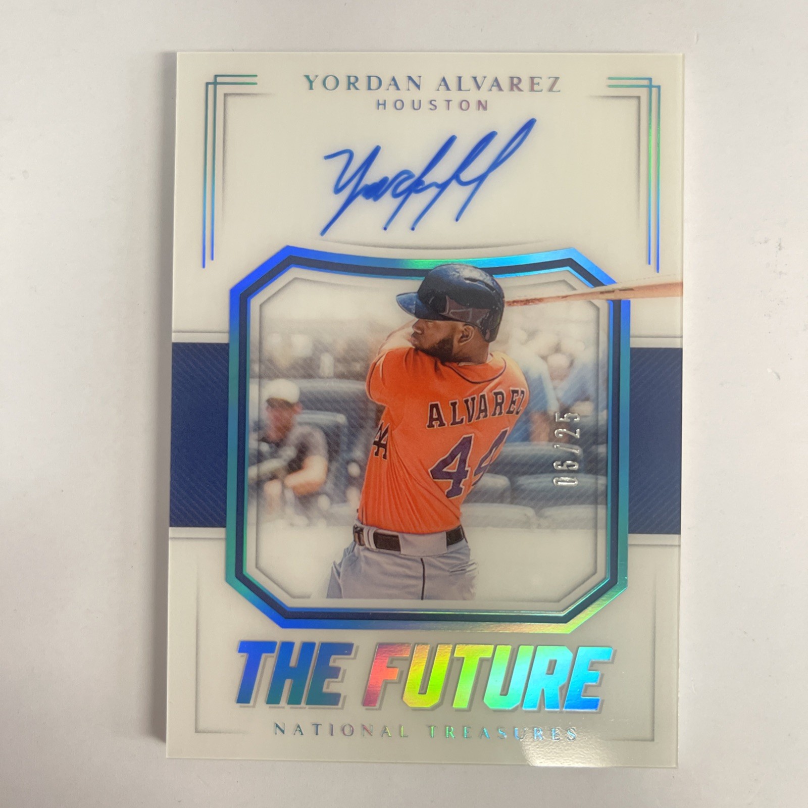 2020 National Treasures Yordan Alvarez #TF-YA RC Rookie Auto The Future 06/25