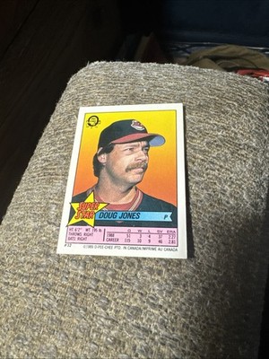 DOUG JONES 1989 MINI TOPPS BASEBALL CARD #32  TRUSTED SELLER   