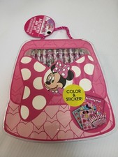 Disney Tara Minnie Mouse - Set Of Two Activity Sets - Crayons Stickers