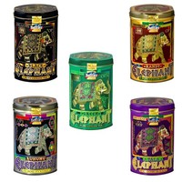 Battler Tee Elephant 5Er Set In Metalldosen (5 X 100G) Sri Lanka Schwarztee