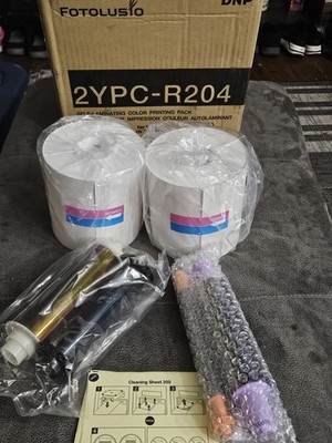 DNP Fotolusio 2YPC-R204 Printing Pack 6x4 700 Images X2 Rolls   New For UP-DR200