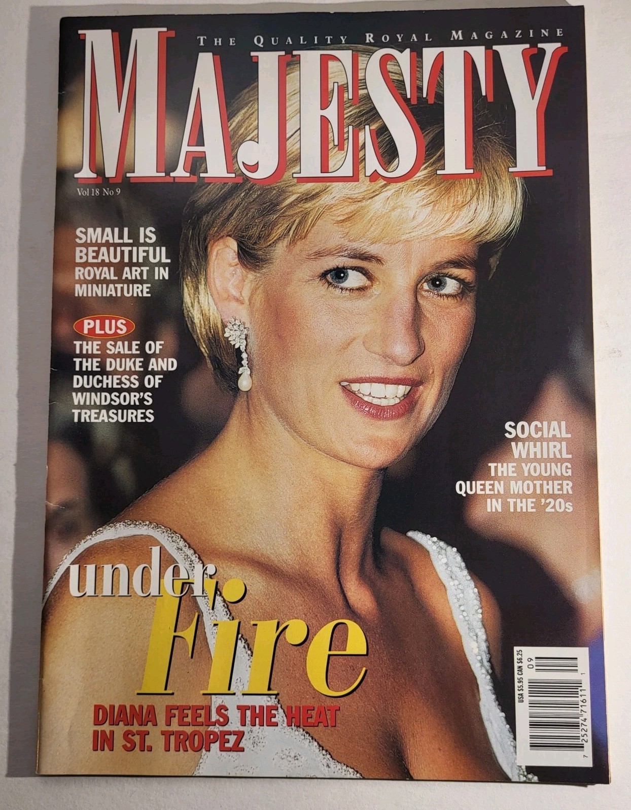 Majesty Magazine Vol 18 No 9 Sept 1997 Princess Diana Under Fire Vintage Royalty