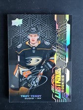 2018-19 SPx UD Black Lustrous Rookies Auto Troy Terry #LR-TT Auto Ducks RC