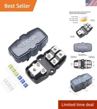 Compact High-Performance 2-Way Fused Distribution Block with 60A/80A/100A Fuses