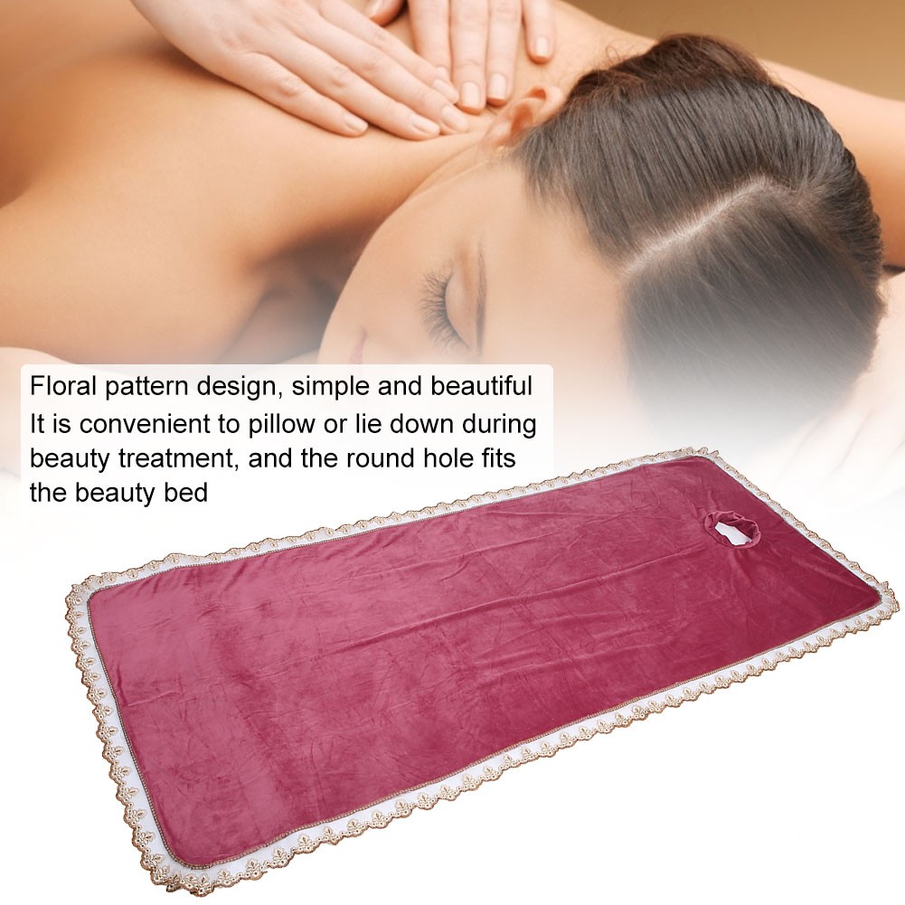 Professional Spa Massage Table Cover Sheet Massage Bed Coverlet With Hole Fo