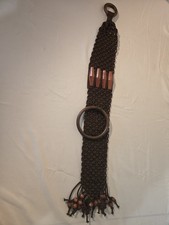 Macrame Vintage Rope Weave Wall Hanging Towel Holder Hand Woven Wall Decor Boho